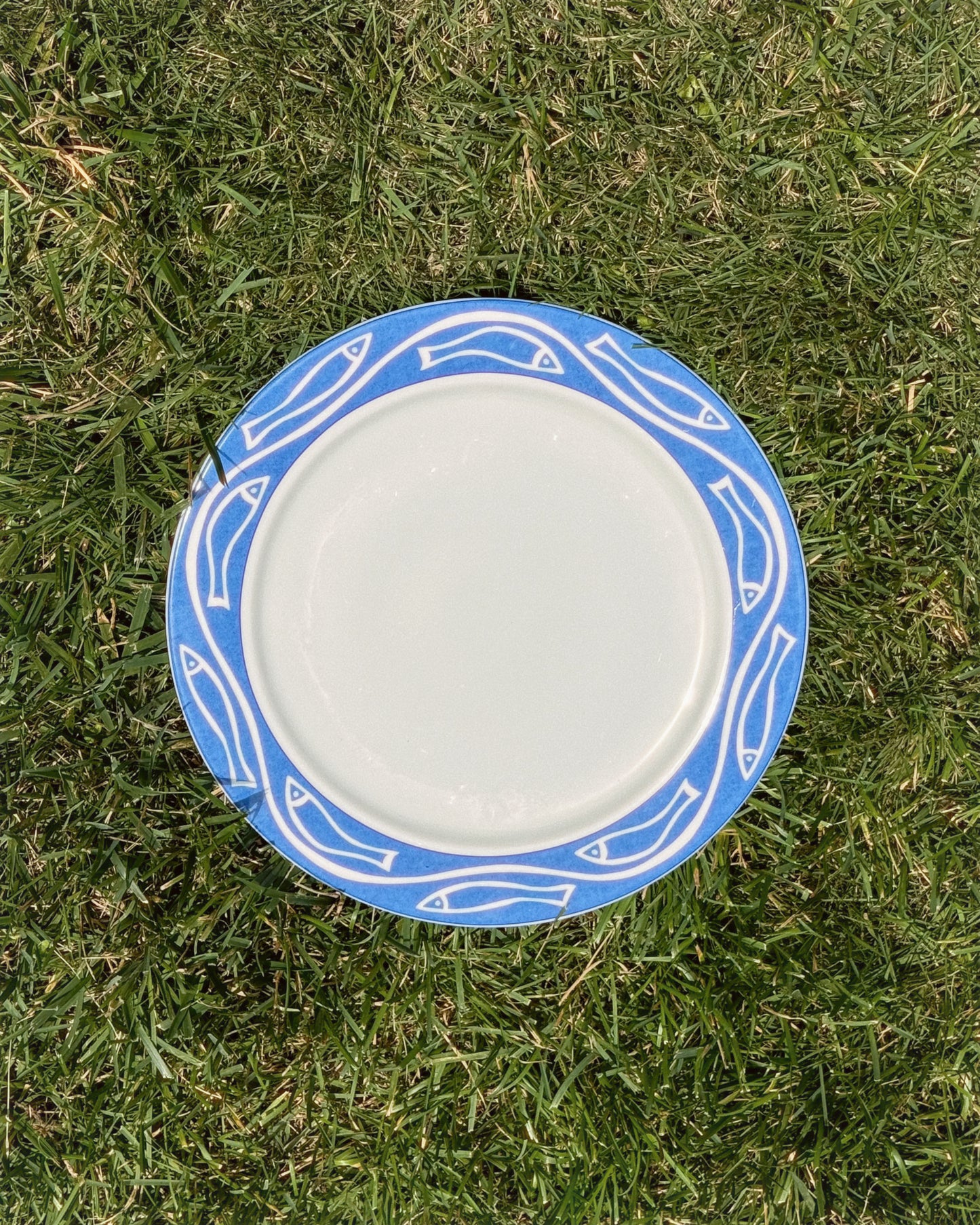 1990s Fish Platter, 12.5in (Blue)