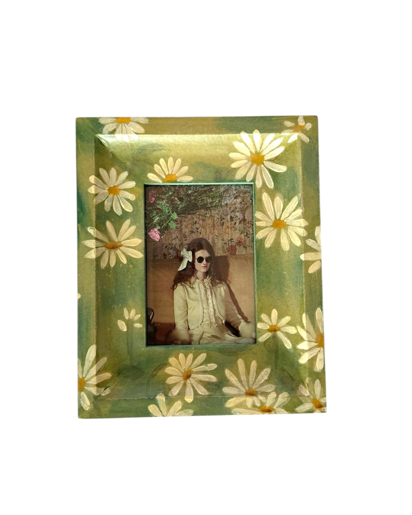 Green Flower Picture Frame
