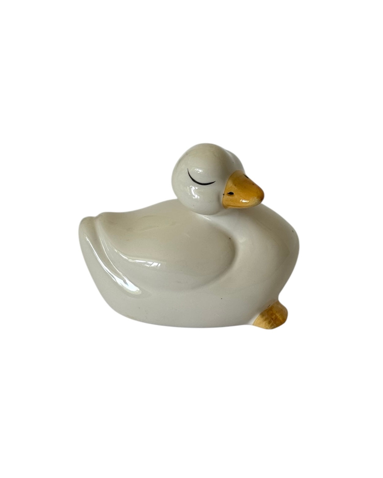 Vintage Sleeping Duck Figurine