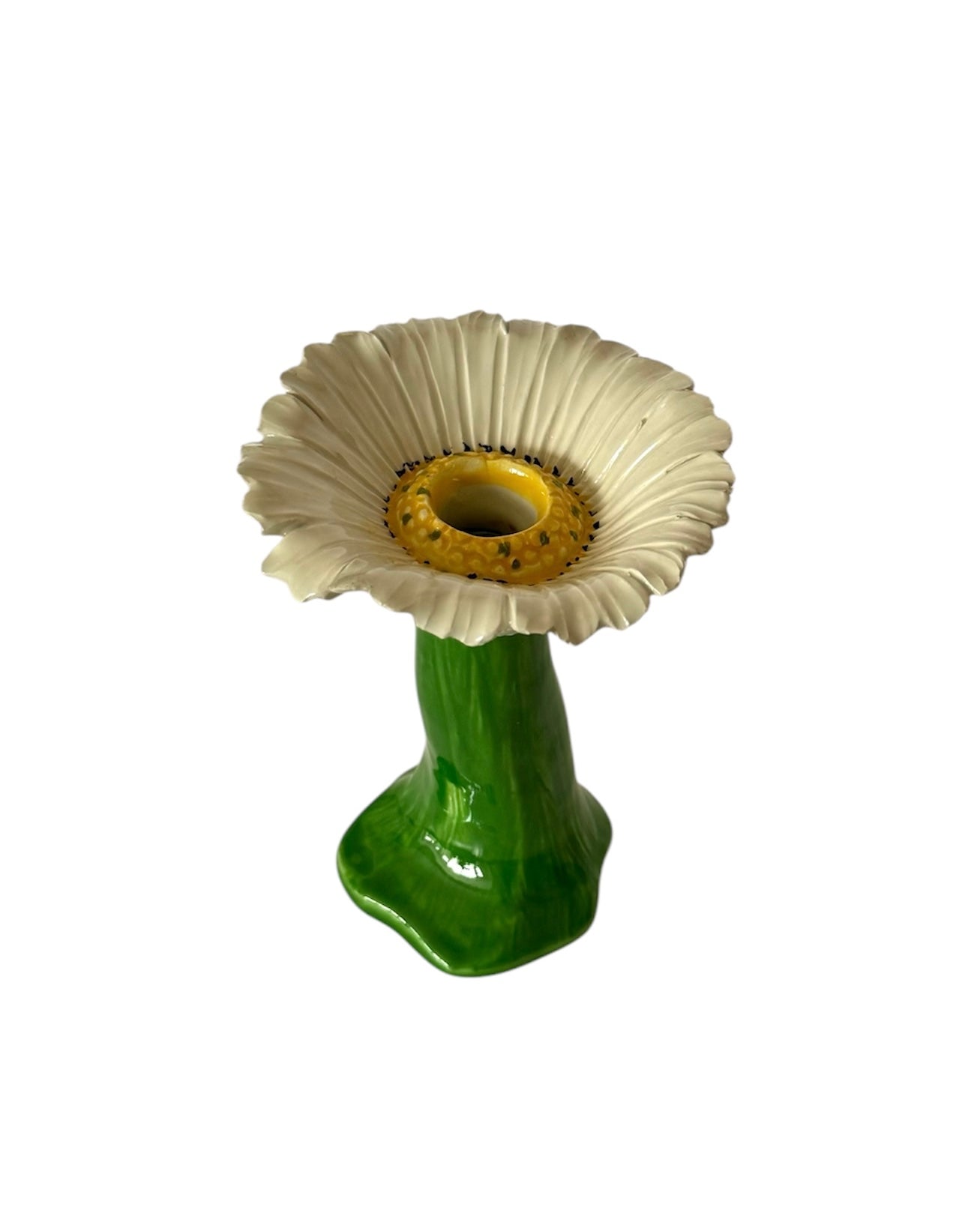 Vintage Italian Flower Candlestick Holder