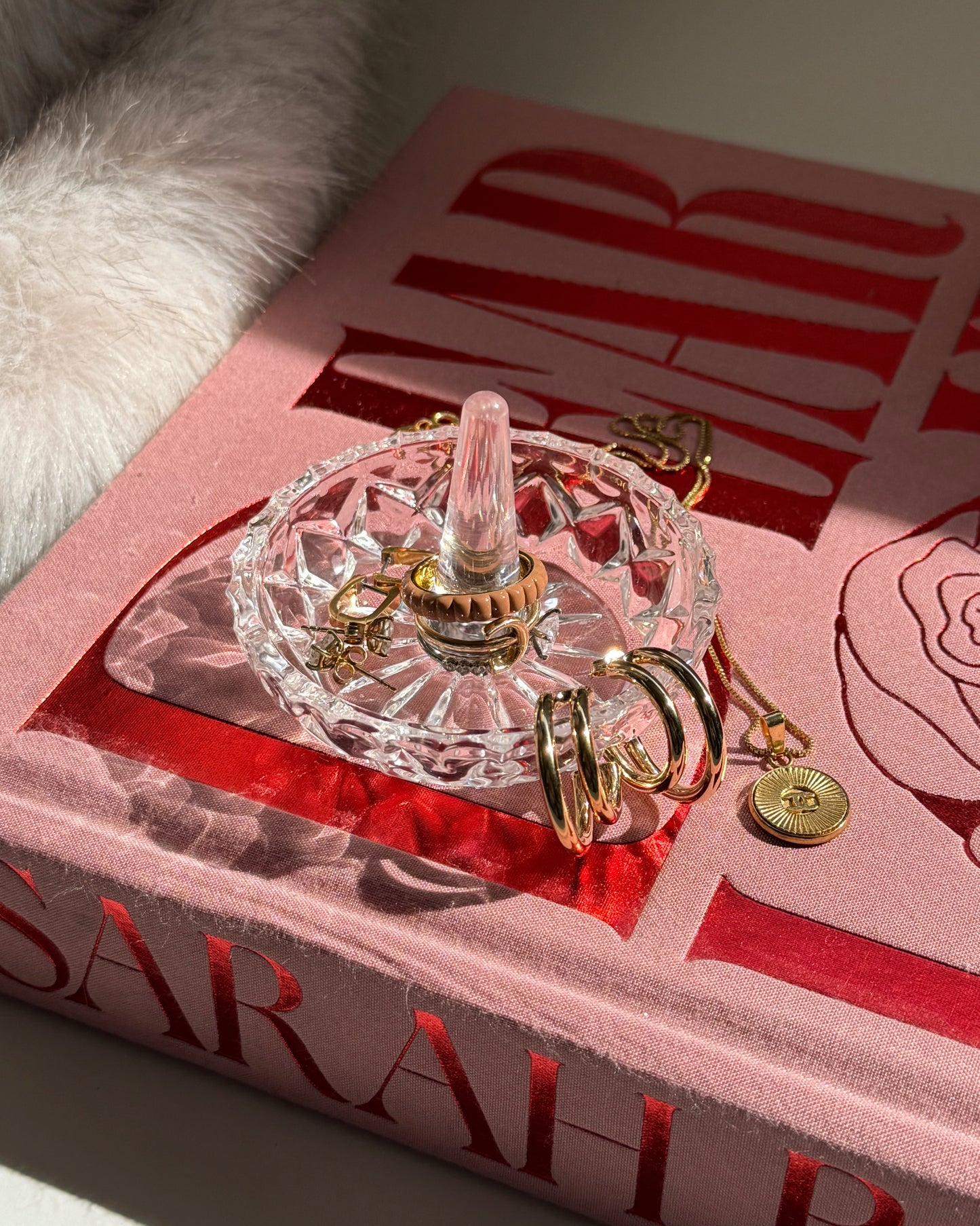 Vintage Crystal Ring Holder