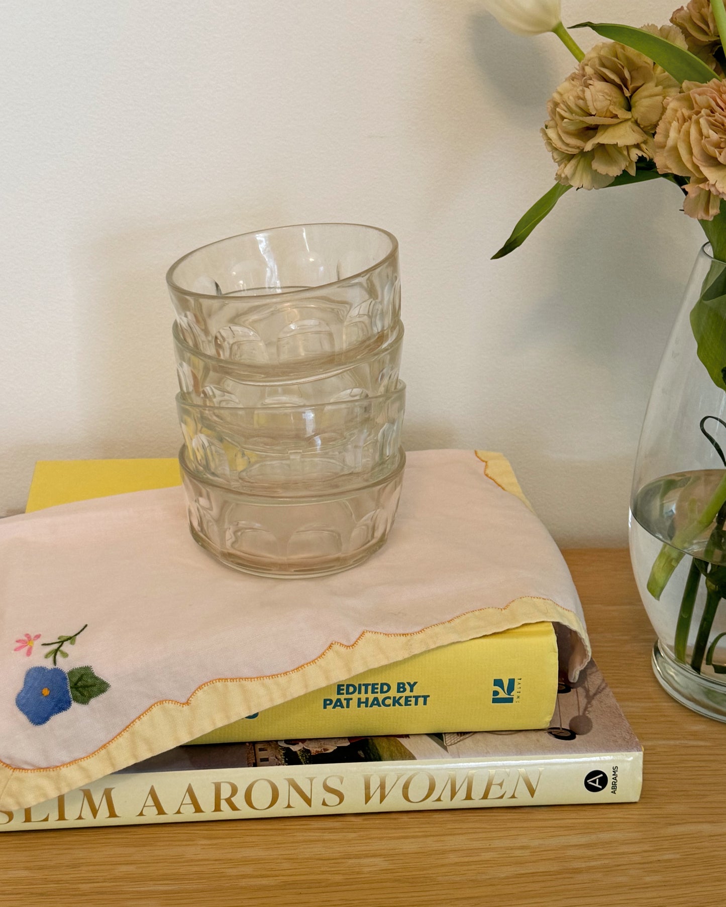 Vintage Small Thumbprint Bowls, Set of 4