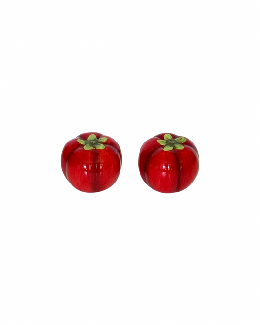 Vintage Tomato Salt & Pepper Shakers