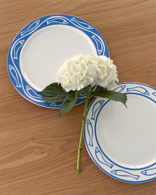 1990s Fish Platter, 12.5in (Blue)