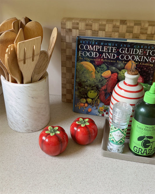 Vintage Tomato Salt & Pepper Shakers