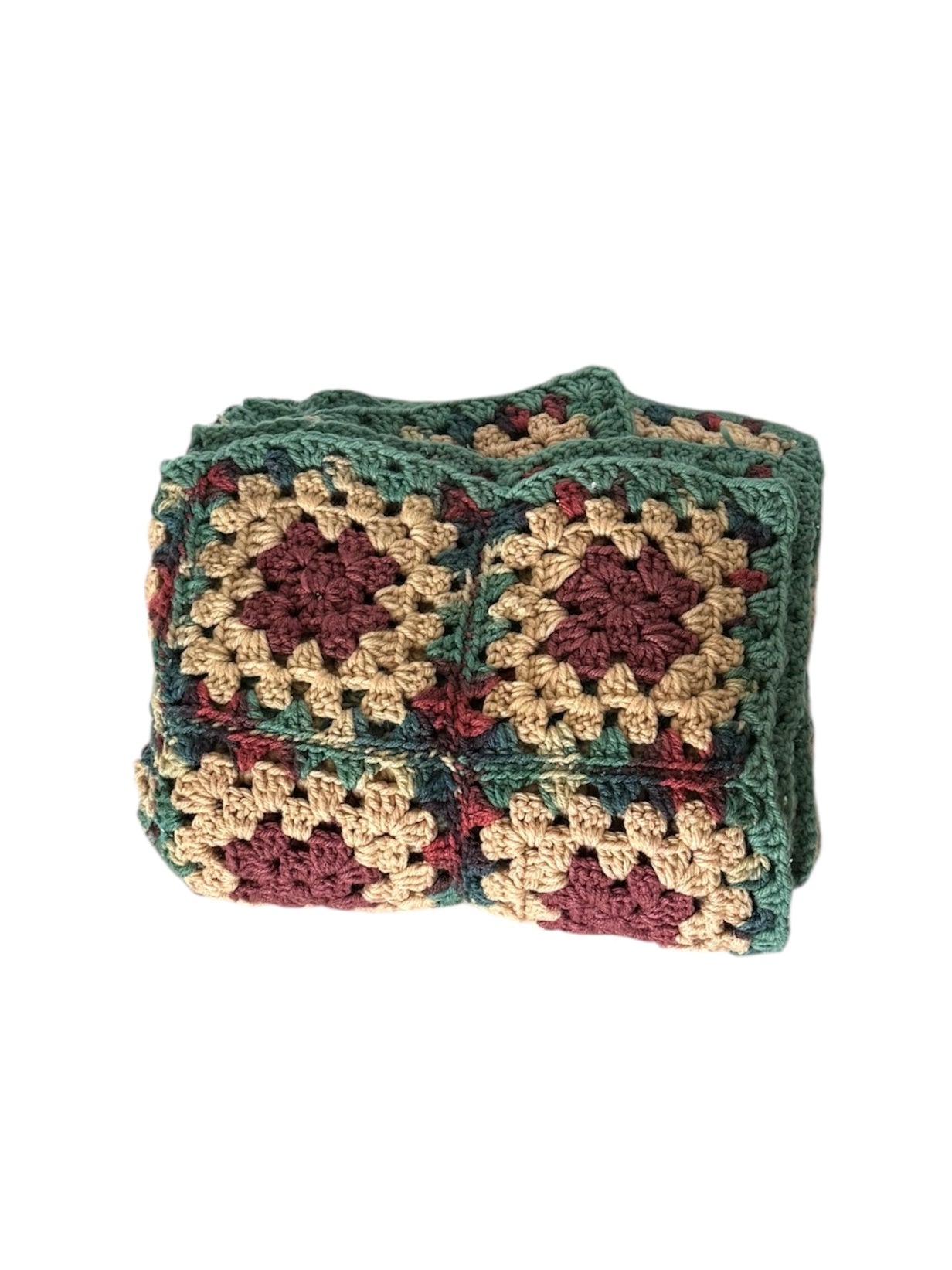 Small Blue Granny Square Blanket