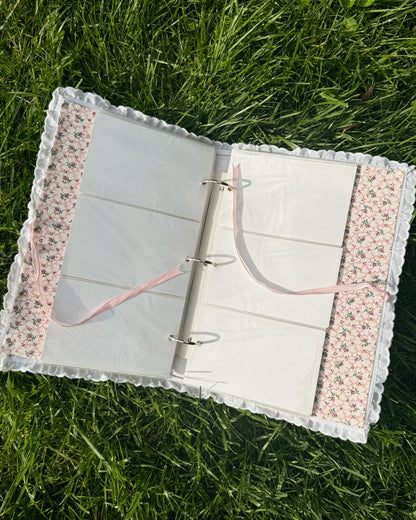 Vintage Fabric Lace Photo Album