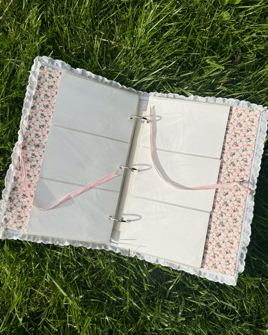 Vintage Fabric Lace Photo Album