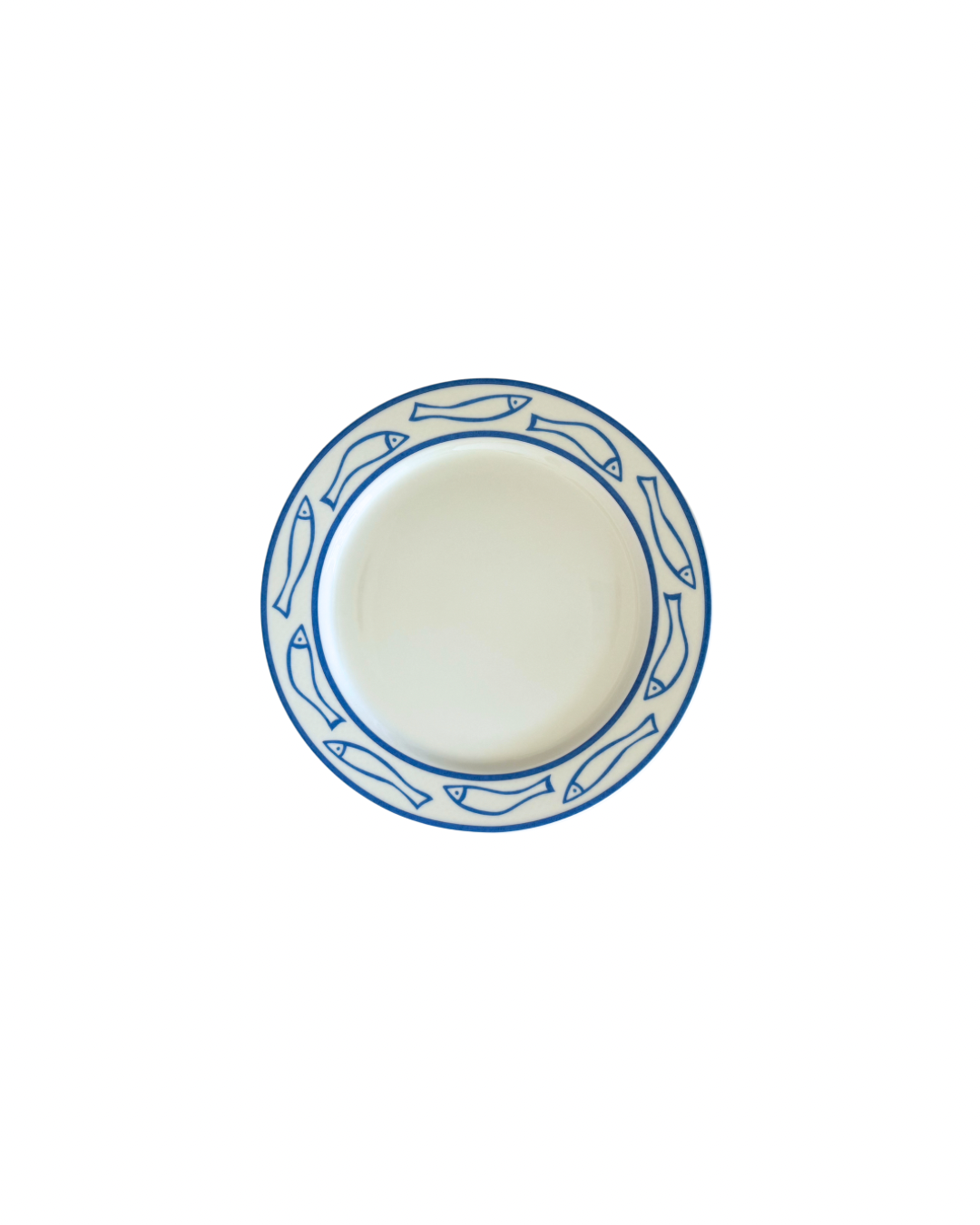 1990s Fish Plate, 11in (White)