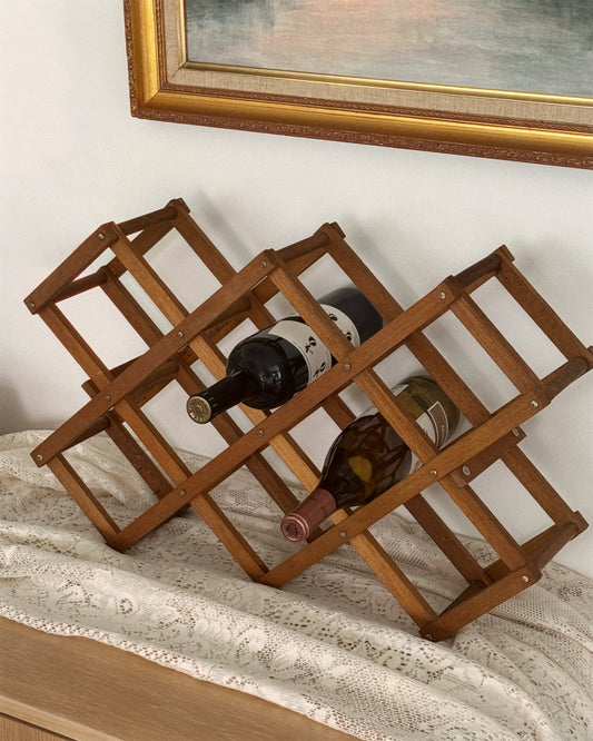 Vintage Expandable Wine Rack